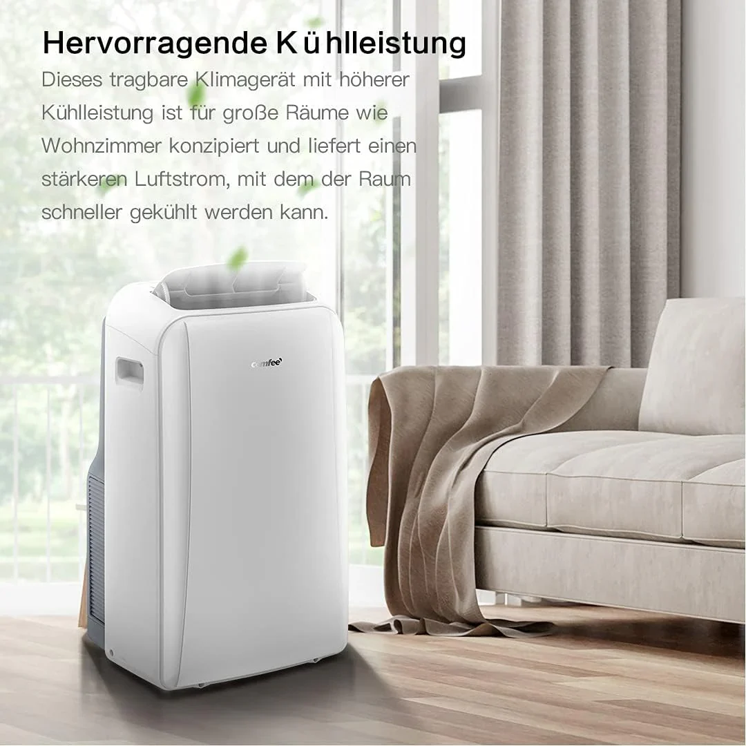 Comfee Mobiles Klimagert Easy Cool 2.0, 7000 BTU 2,0kW, K��hlen&Ventilieren&Entfeuchten, Raumgre bis 68m(25�O), APP-Steuerung/Alexa/Google Home/IFTTT, Mobile Klimaanlage mit Abluftschlauch