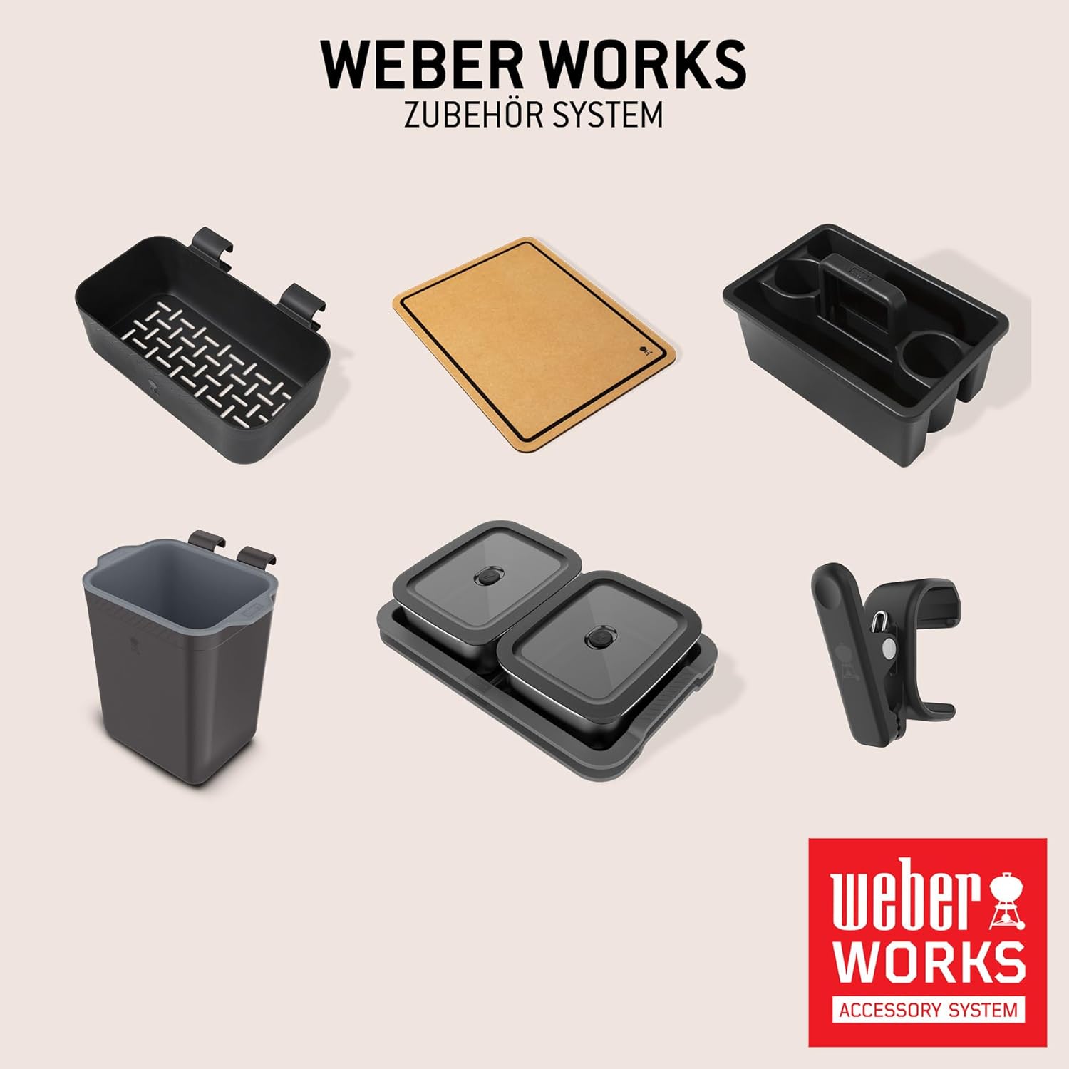 Weber Spirit E-310 Gasgrill / 3 Brenner, Snap-Jet Zündung, Robuste Räder und Warmhalterost, 51 x 46 cm Grillfläche, Kompatibel mit Weber Works Seitenablagen, Schwarz/Silber