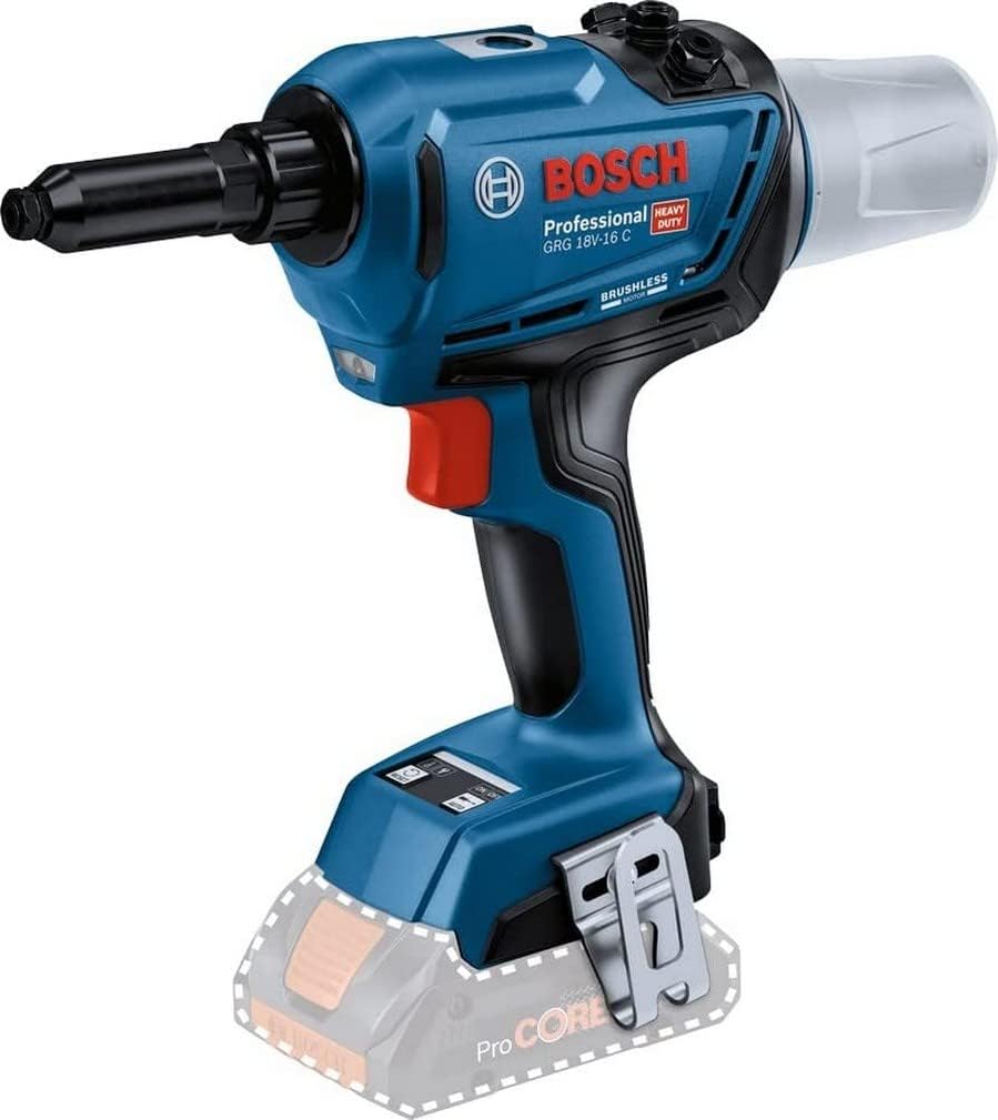 Bosch Professional 18V System Akku Nietpistole GRG 18V-16 C (Zugkraft max. 16.000 N, Hublänge 25mm, ohne Akku/ Ladegerät)