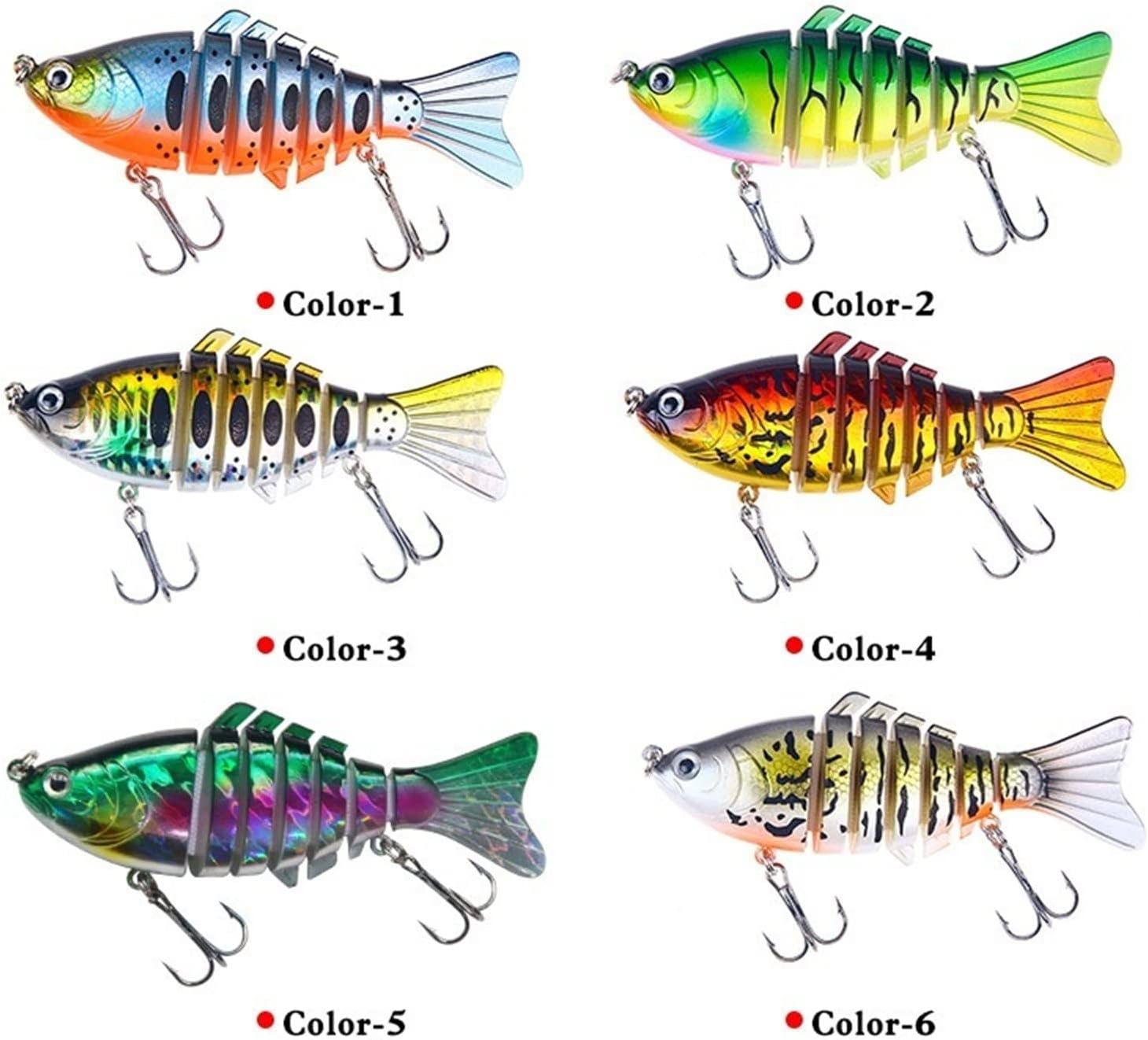 Weichköder Angelhaken， Angelköder, 10 Stück, Angelköder, Kurbelköder, Harter Köder for Angelgeräte, Köder 15,6 g/10 cm, for Süßwasser, Angelausrüstung, einfach und praktisch