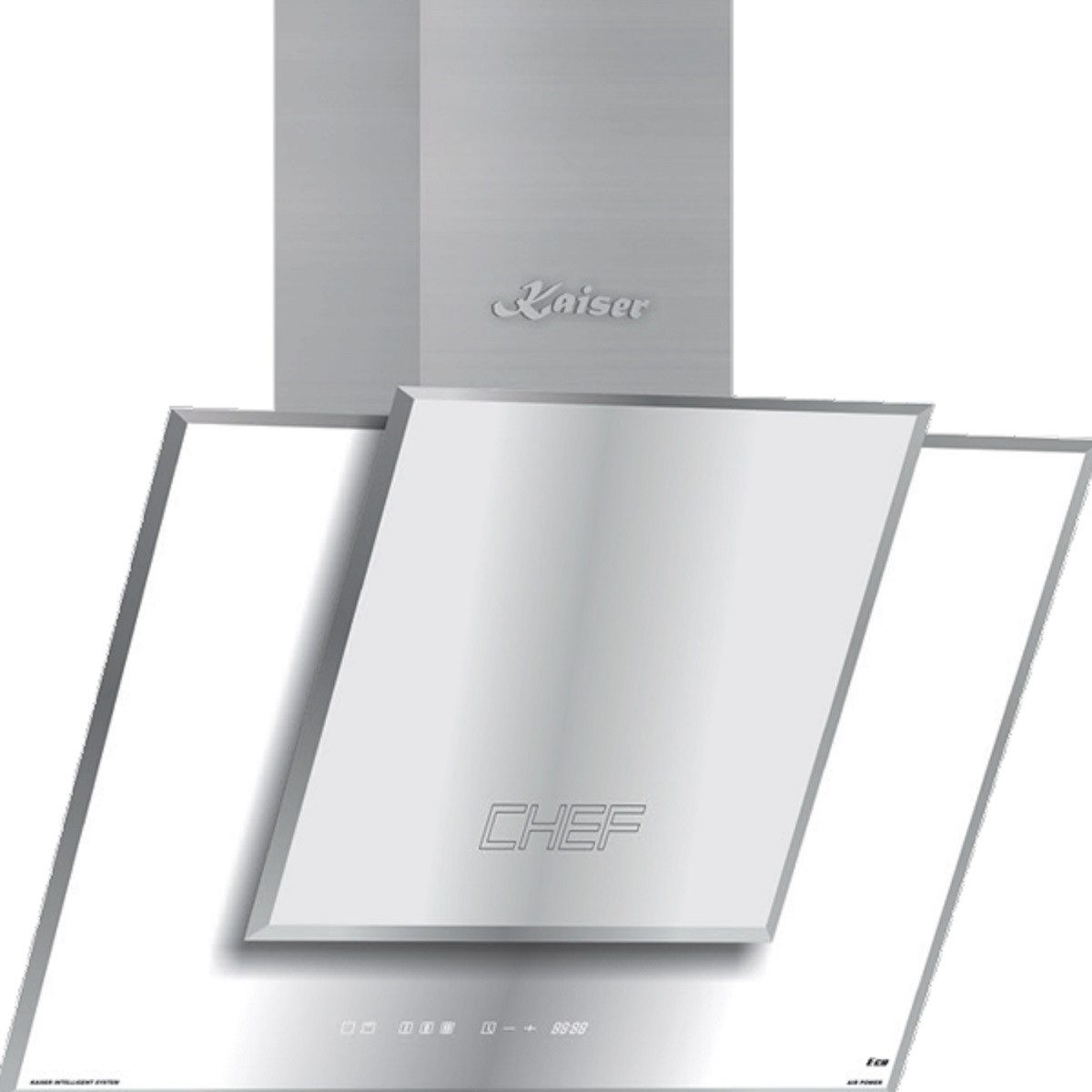Kopffreihaube AT 8409 FW +Schlauch, Dunstabzugshaube 80cm,910m³/h TouchControl