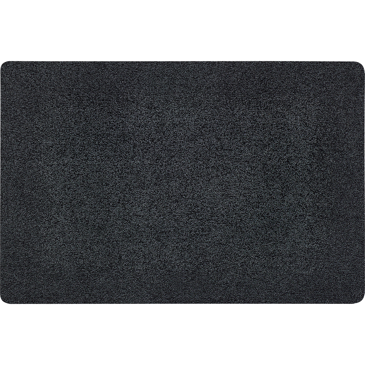 HOMCOM Fußmatte aus Baumwolle waschbar Anthrazit 120 x 80 x 0,45 cm