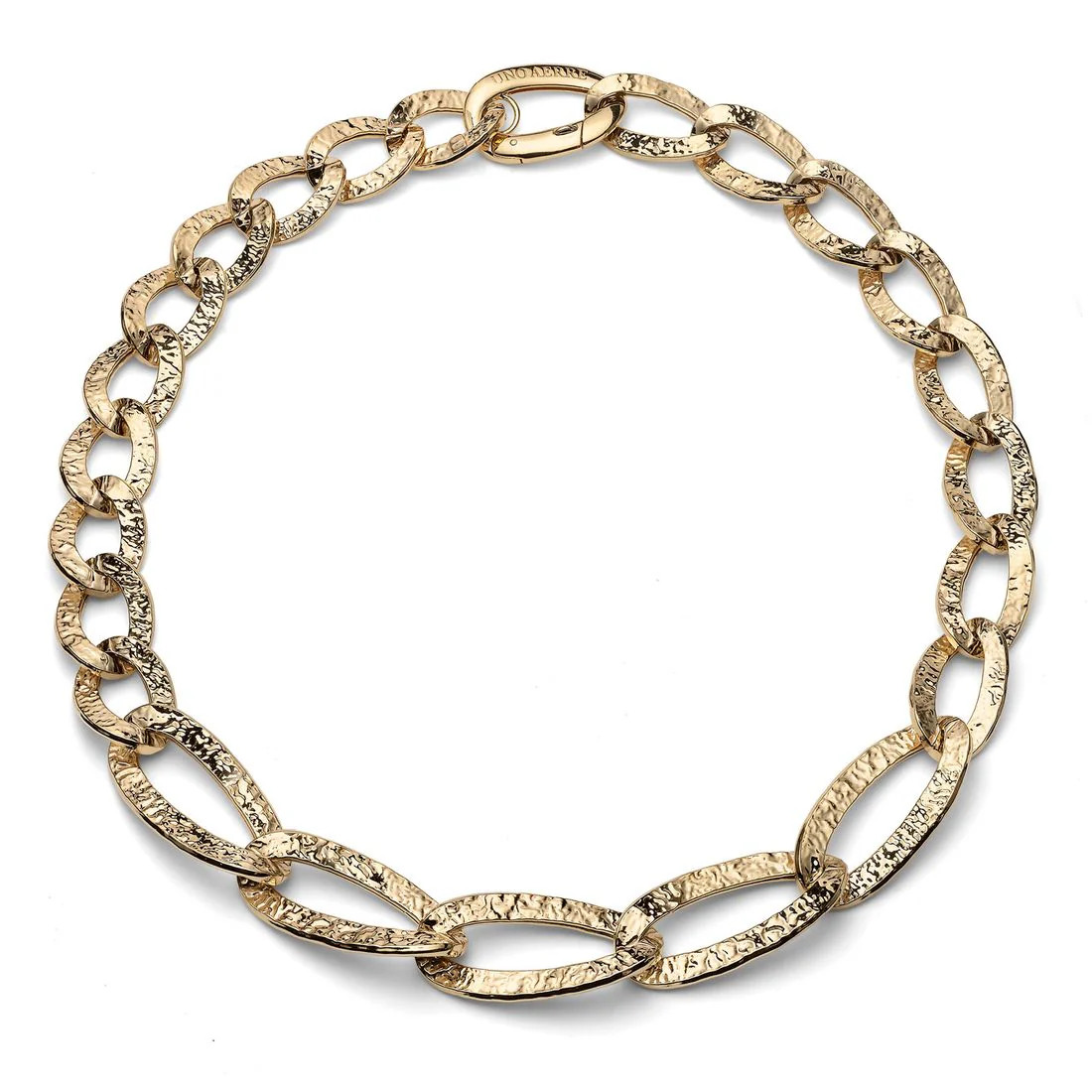 Collana Unoaerre in argento catena dorata maxi 6650