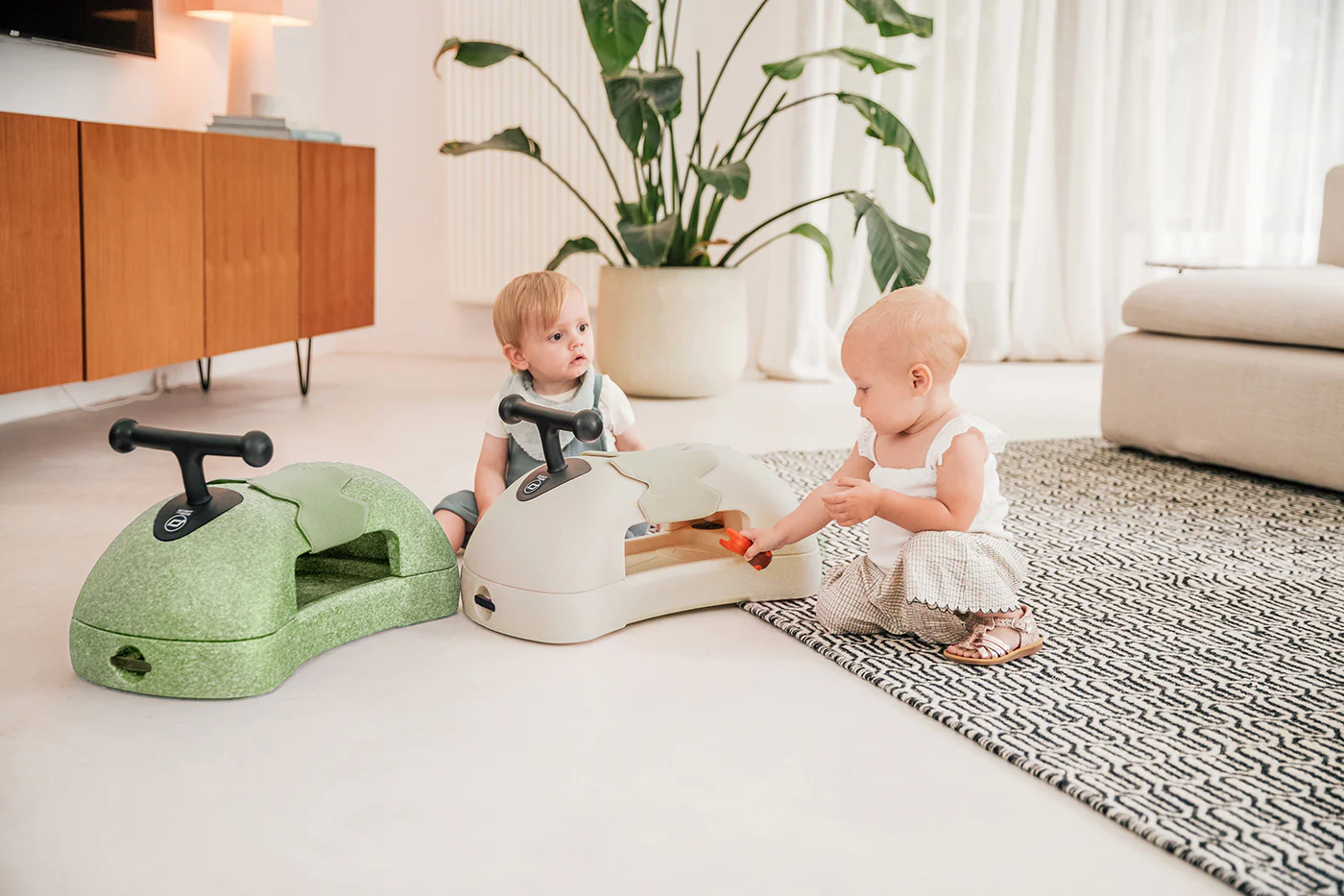 2025 Scoot and Ride My First baby walker 3-in-1 e scivolo – Olive
