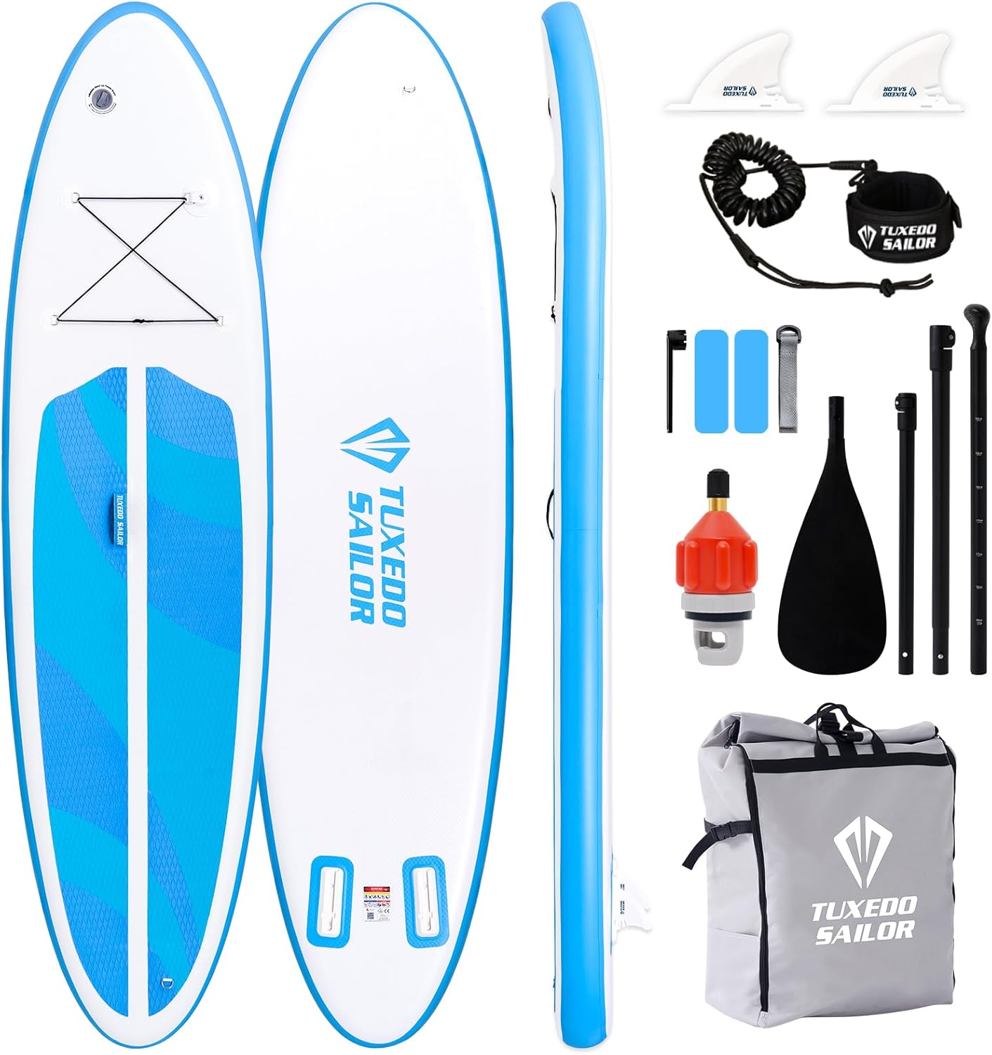 Tuxedo Sailor Tavola SUP Gonfiabile Adulti Tavola Gonfiabile Stand Up Paddle Board con Completa Paddleboard Accessori