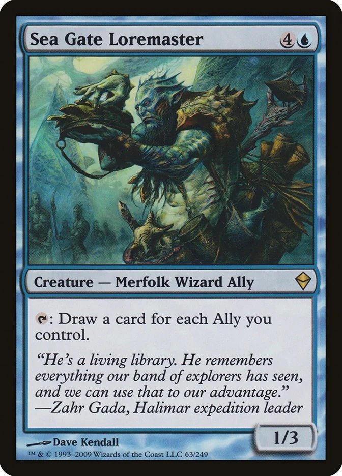Sea Gate Loremaster (63) (Zendikar)