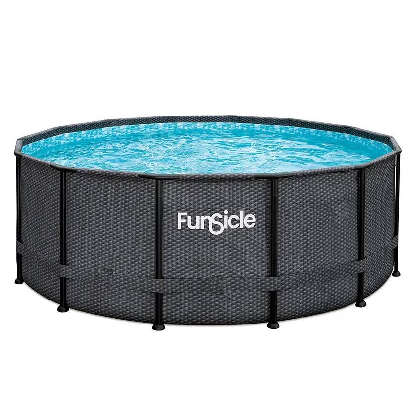 Piscine Tubulaire Ronde 3,66x1,22m Filtre à Cartouche et Accessoires