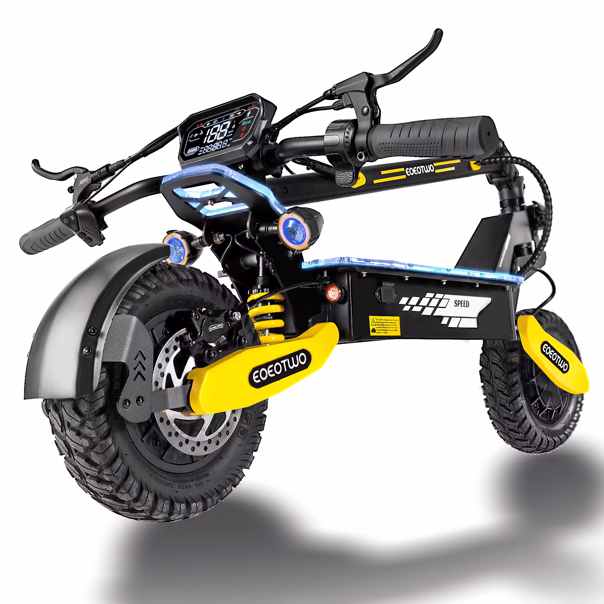 Off Road Electric Scooter for Adults, 1200W Motor Fast E Scooter, Up to 28MPH Top Speed & 20Miles Long Range, 11