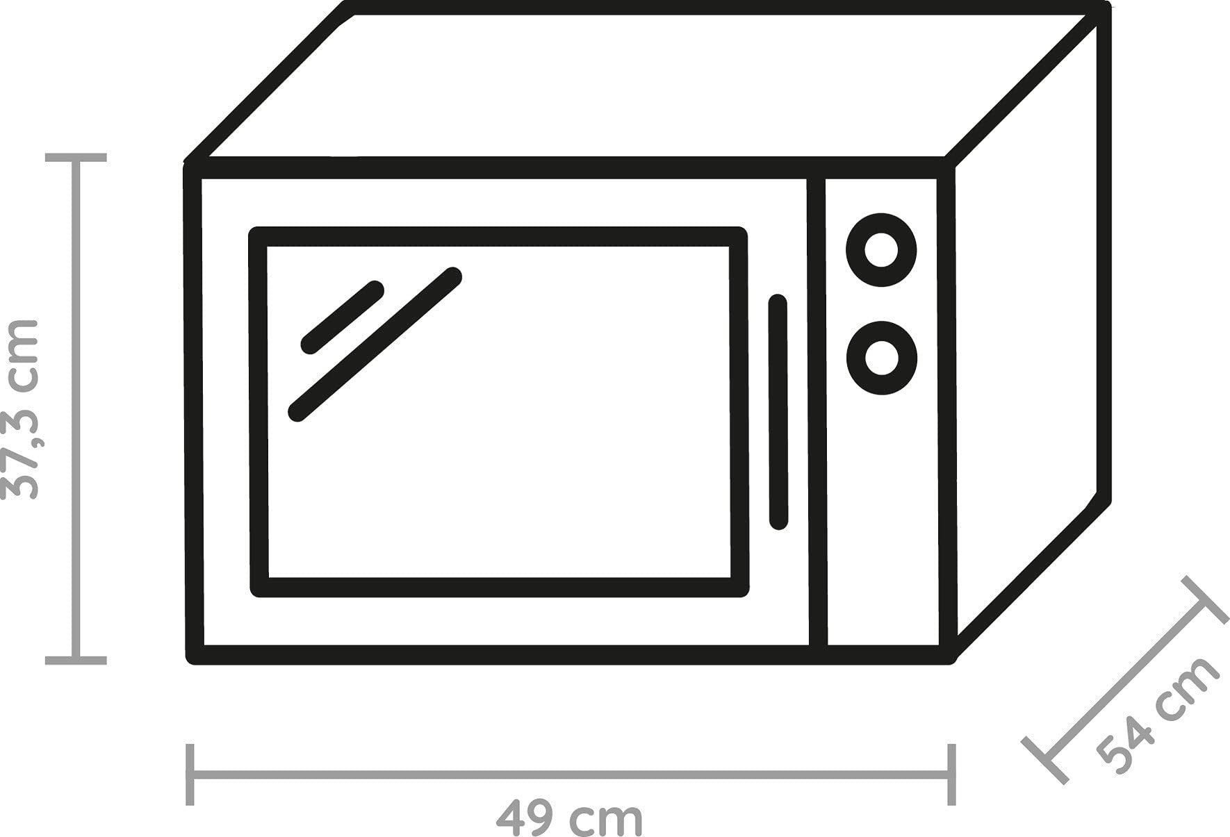 Mikrowelle freistehend 33 l mit 5-in-1-Funktion, 1000 Watt, CrispFry, Heißluft, Dampfgarfunktion und XXL Grill