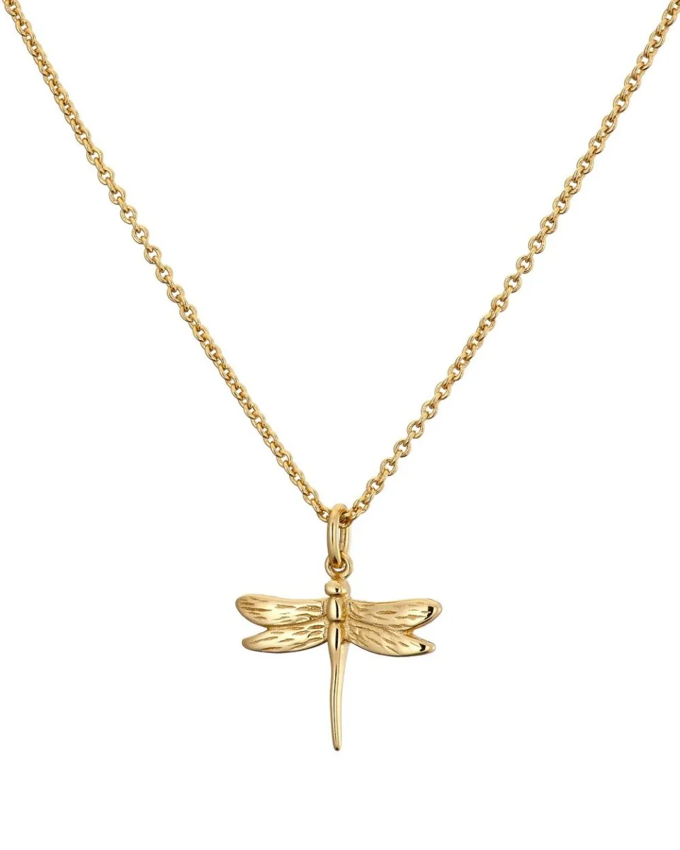 Mary-K Gold Dragonfly Necklace