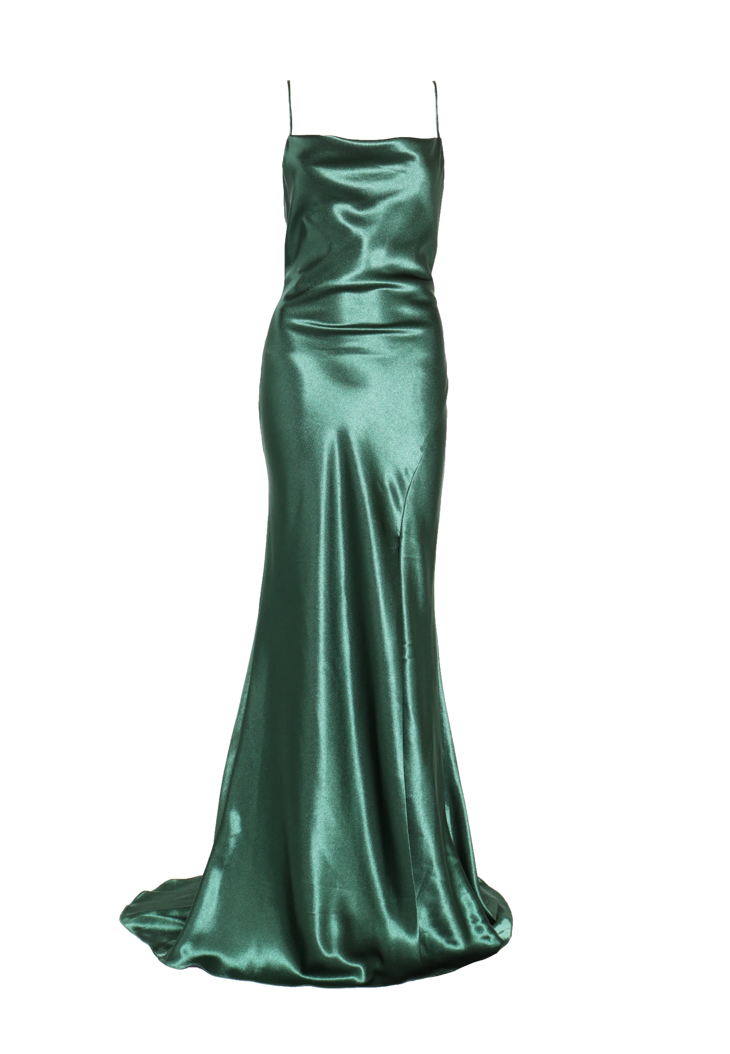 Pippa Emerald Green Bridesmaid Cowl-Neck Slip Dress