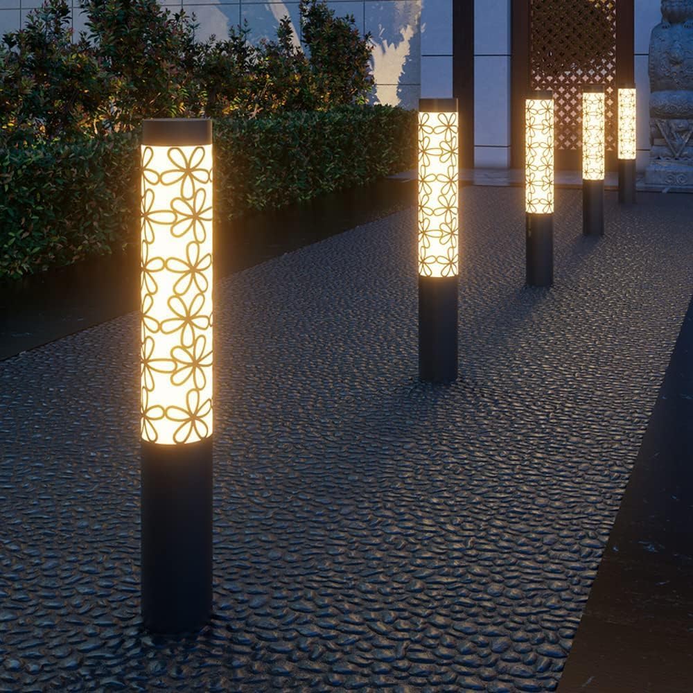 Moderne wasserdichte LED-Rasenlichter, 78,7 cm, für den Außenbereich, IP55-bewertet, stilvolle Gartenleuchten für Terrasse, Terrasse und Landschaftsbeleuchtung.