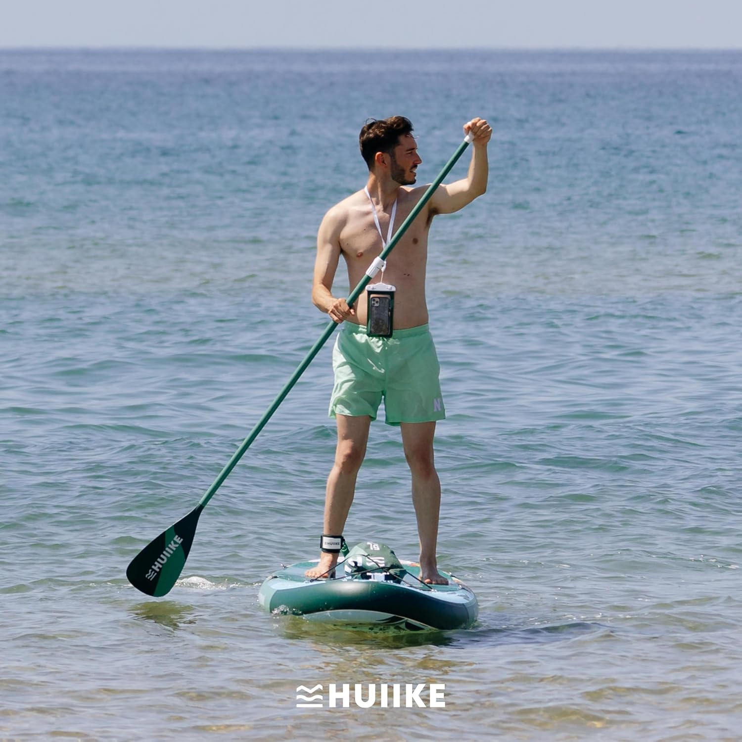 HUIIKE Tavola Sup Gonfiabile Adulti con Accessori Inclusi, Pagaia, Pinne, Pompa. Stand Up Paddle Board con Grande Stabilità e Resistenza. 305 x 84 x 15 cm, Carico Massimo 130 kg