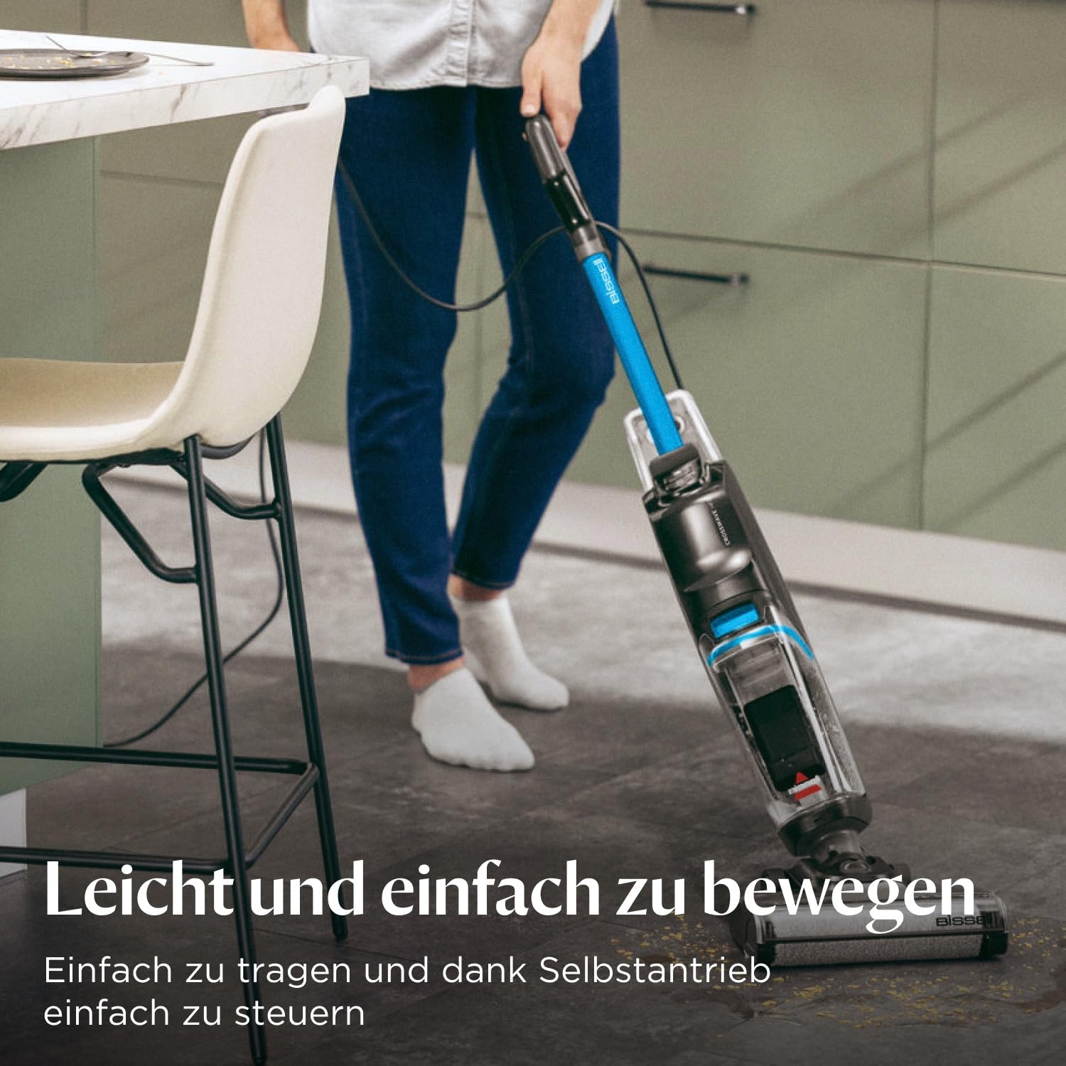 Nass- und Trockensauger CrossWave HF2 mit Kabel für Hartböden, Zwei-Tank-Technologie und Selbstreinigung inkl. Bürstenrolle und Reinigungsstation