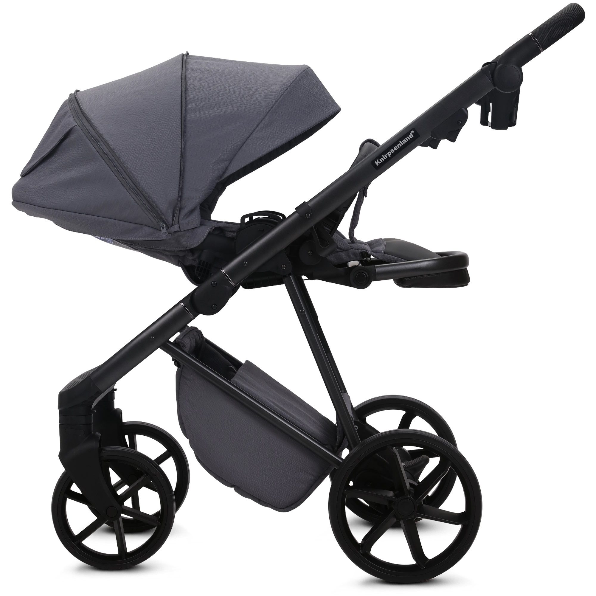 Kombi-Kinderwagen Merida Luxus & Eleganz 2in1, inkl. Wickeltasche & viel Zubehör