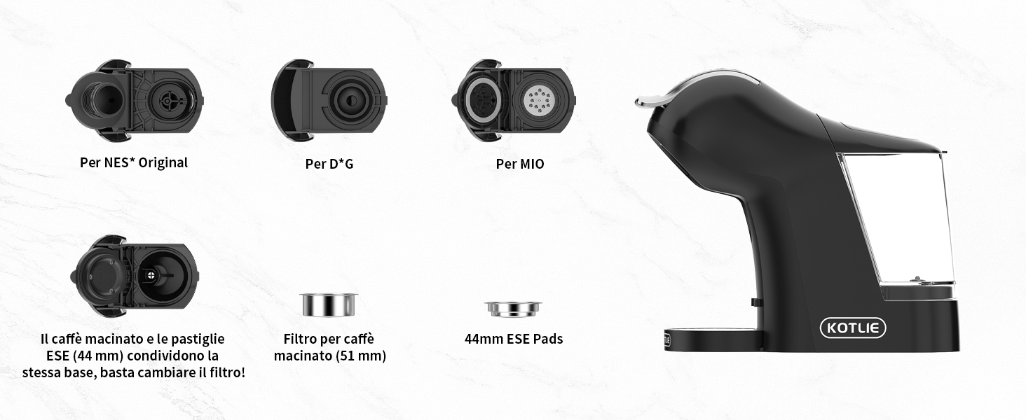 Macchina da caffè 5 in 1