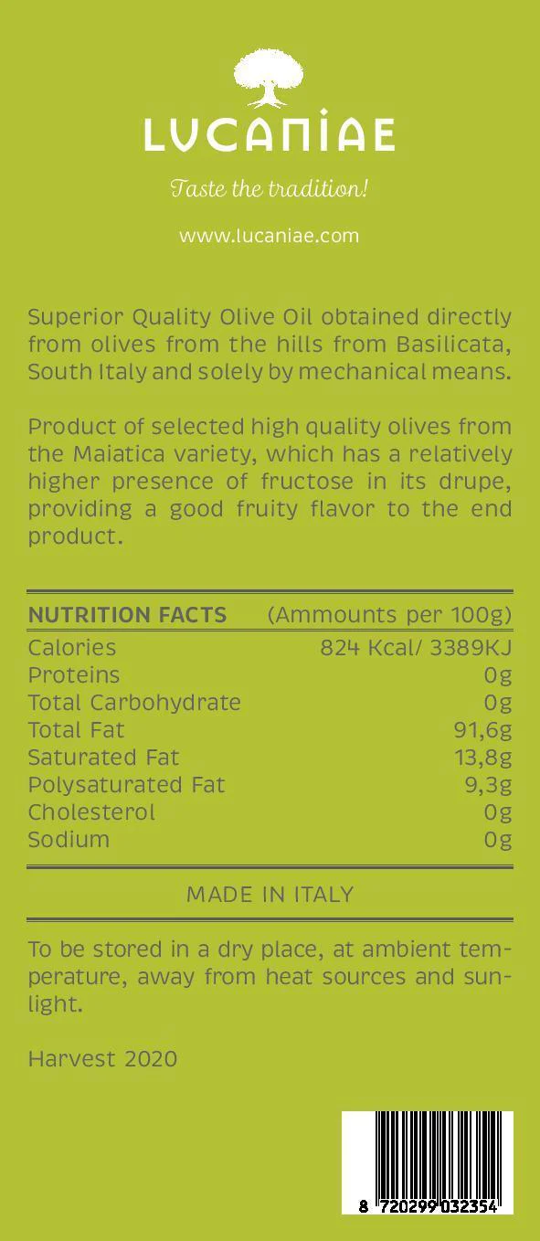 Italian Extra Virgin Olive Oil - BIO - 3 lt. (Bag-in-Box)