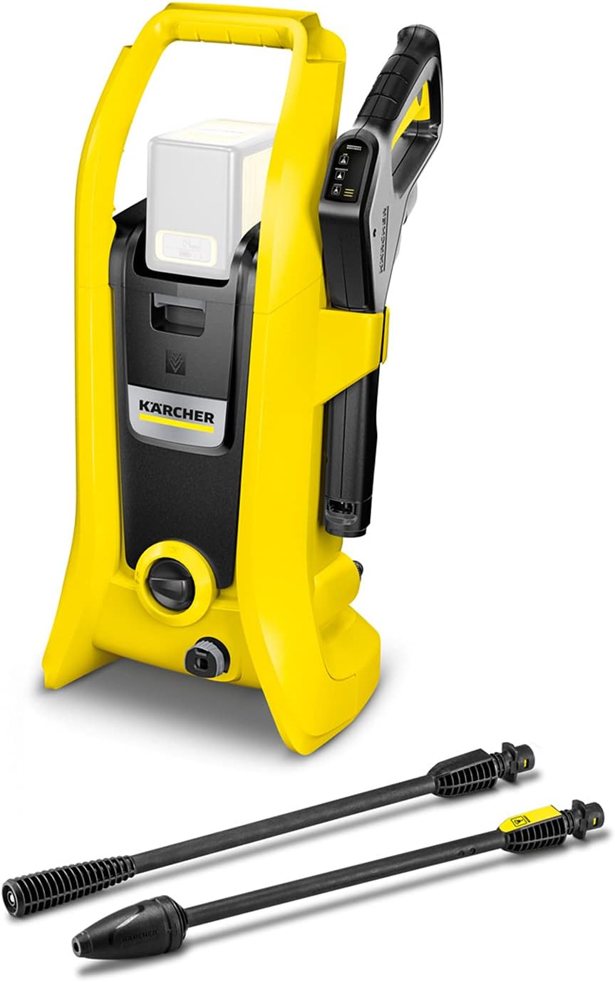 Kärcher 36 V Akku-Hochdruckreiniger K 2 Battery, Druck: 110 bar, 1-fach Strahlrohr, Dreckfräser, Gartenschlauchanschluss A3/4, Gewicht: 4,5 kg, verwendbar mit dem Kärcher 36-V-Akku, ohne Akku
