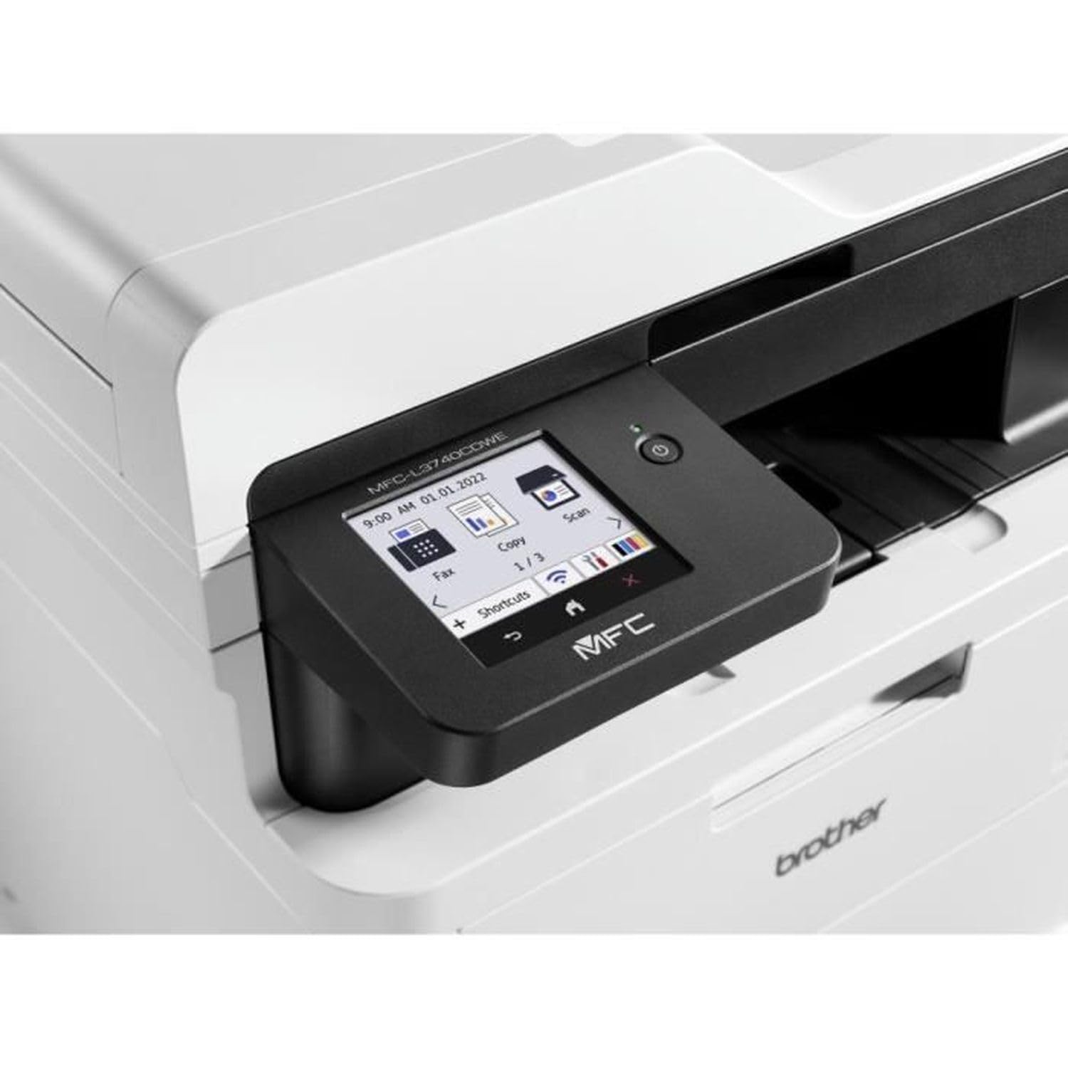 Farb-LED Multifunktionsdrucker MFC-L3740CDWE mit Drucken, Scannen, Kopieren und Faxen, 18 Seiten pro Minute, Duplexdruck und 8,8 cm Touchscreen