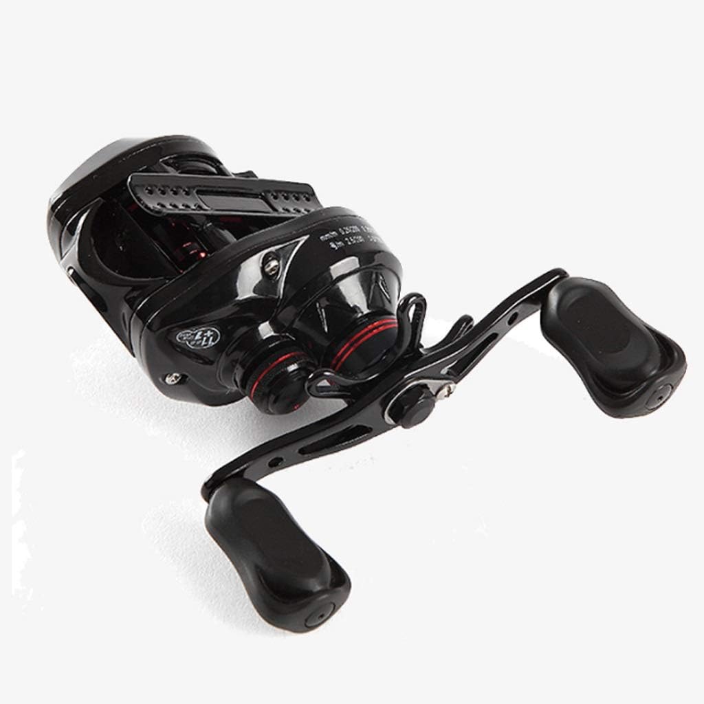 Angelrolle Wassertropfen-Radlager, magnetische Bremse, Langstrecken-Anti-Explosionslinie, Black Ray Fishing Tropfrad(Argento)