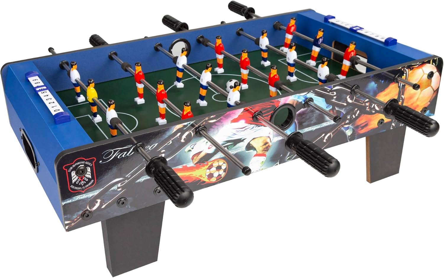 ColorBaby- CBGames Calcio Balilla Legno Tavolo, Colore 60 x 30 x 20 cm, 60x30x20 cm, 43310