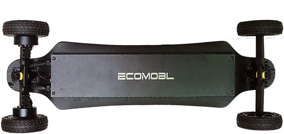 Electric Skateboard 4000 Watts | 12S3P | 35 mph | 22 Mile Range | 6′′ Wheels | Cool Lights | – Black