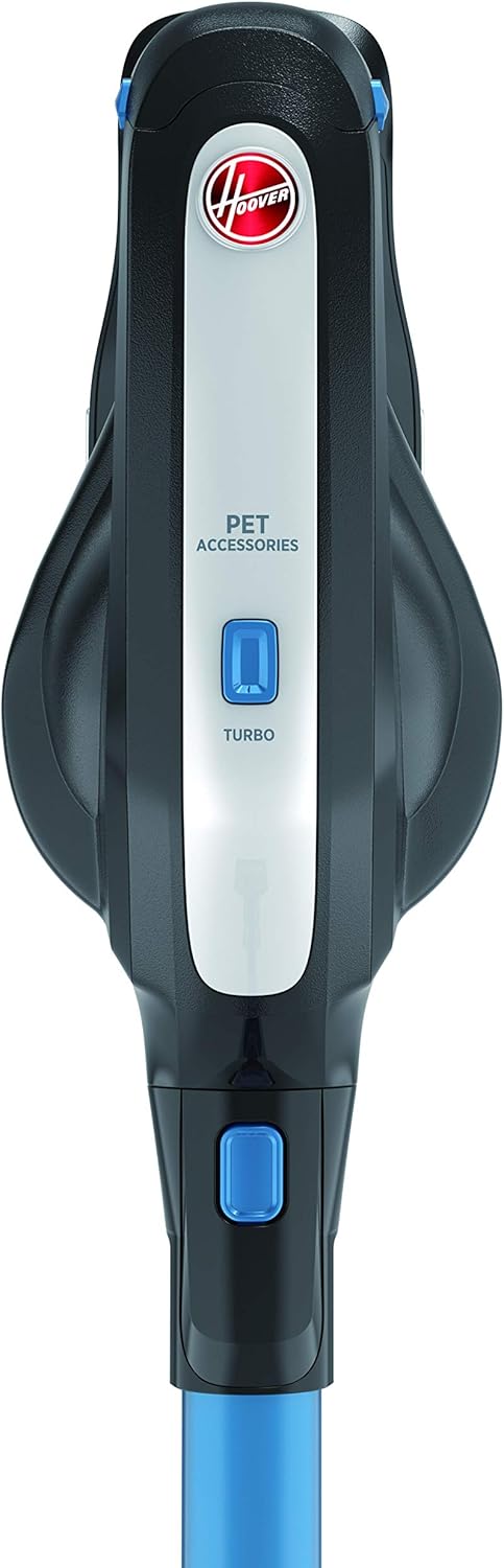 Hoover H-Free 200 HF222UPT Scopa Elettrica Ricaricabile senza Fili, Tecnologia Ciclonica, Multifunzione, Spazzola per Peli Animali, Batteria 22V, Potenza 220 W, Autonomia 40 Min, Leggera, Nero/Blu