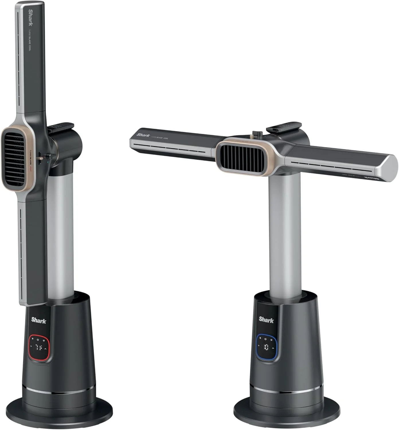 Shark TurboBlade Cool + Heat 锟�?2-in-1 Bladeless Tower Fan & Space Heater for Customizable Year-Round Indoor Use. Bedroom. Living Room. & Office | Powerful Cooling + Rapid Room Heating. Charcoal. TH202