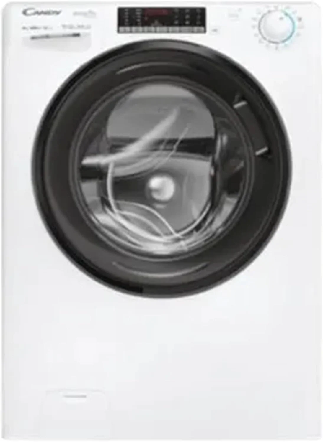 CANDY Waschmaschine, 8 kg, Weiß/Schwarz, CSO286TMB6-S, 1200 U/min, Frontlader, Energieklasse A