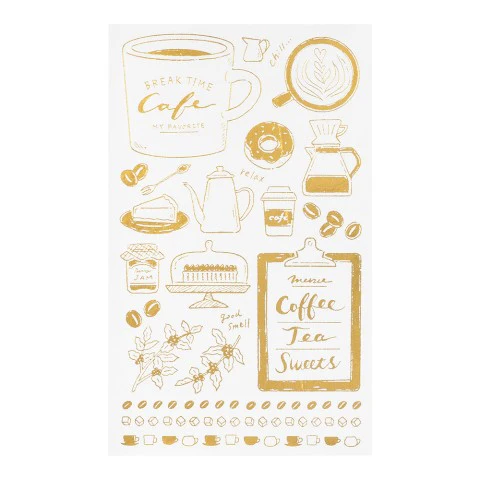 Midori Transfer Sticker Foil 2614 Coffee