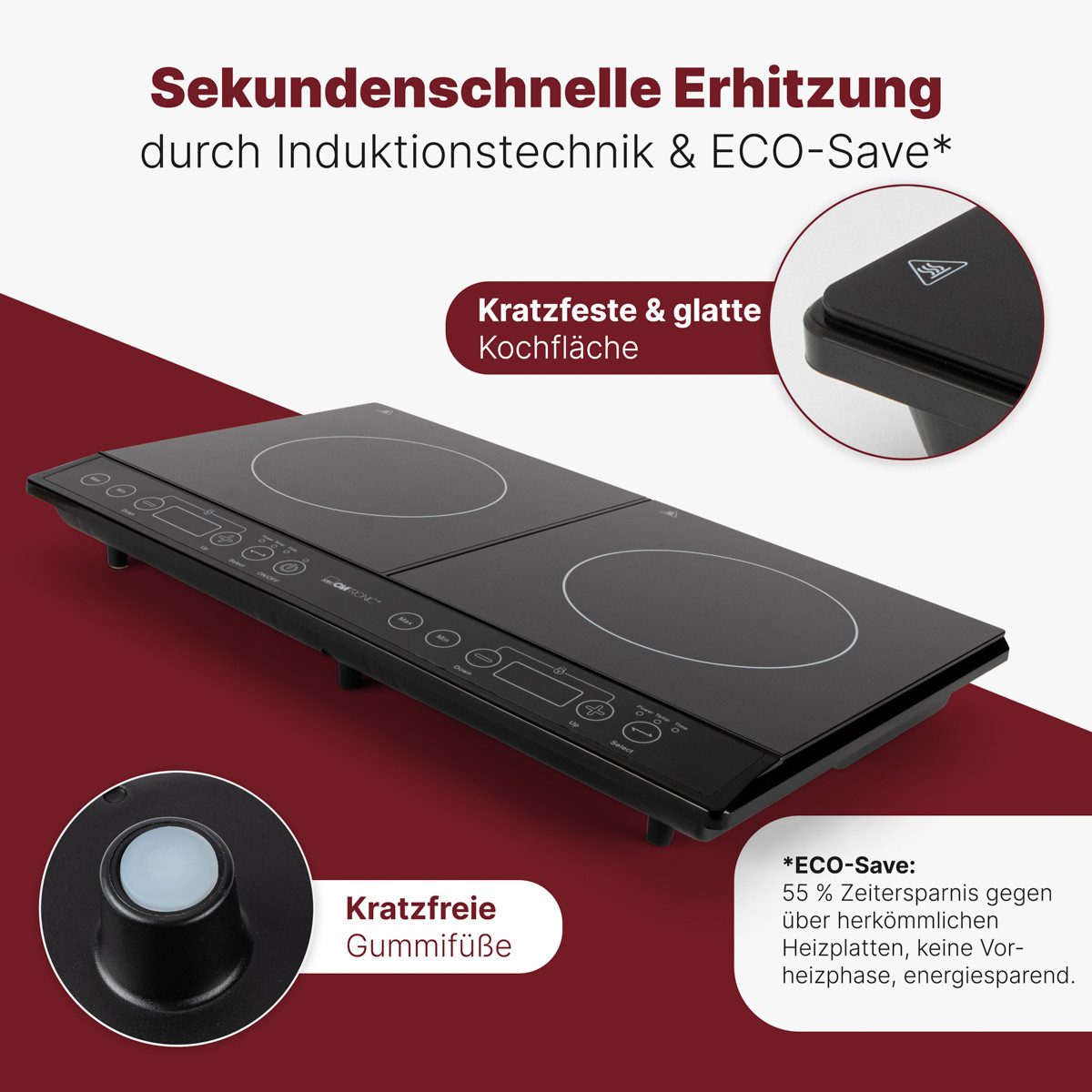 Doppel-Induktionskochplatte DKI 3609