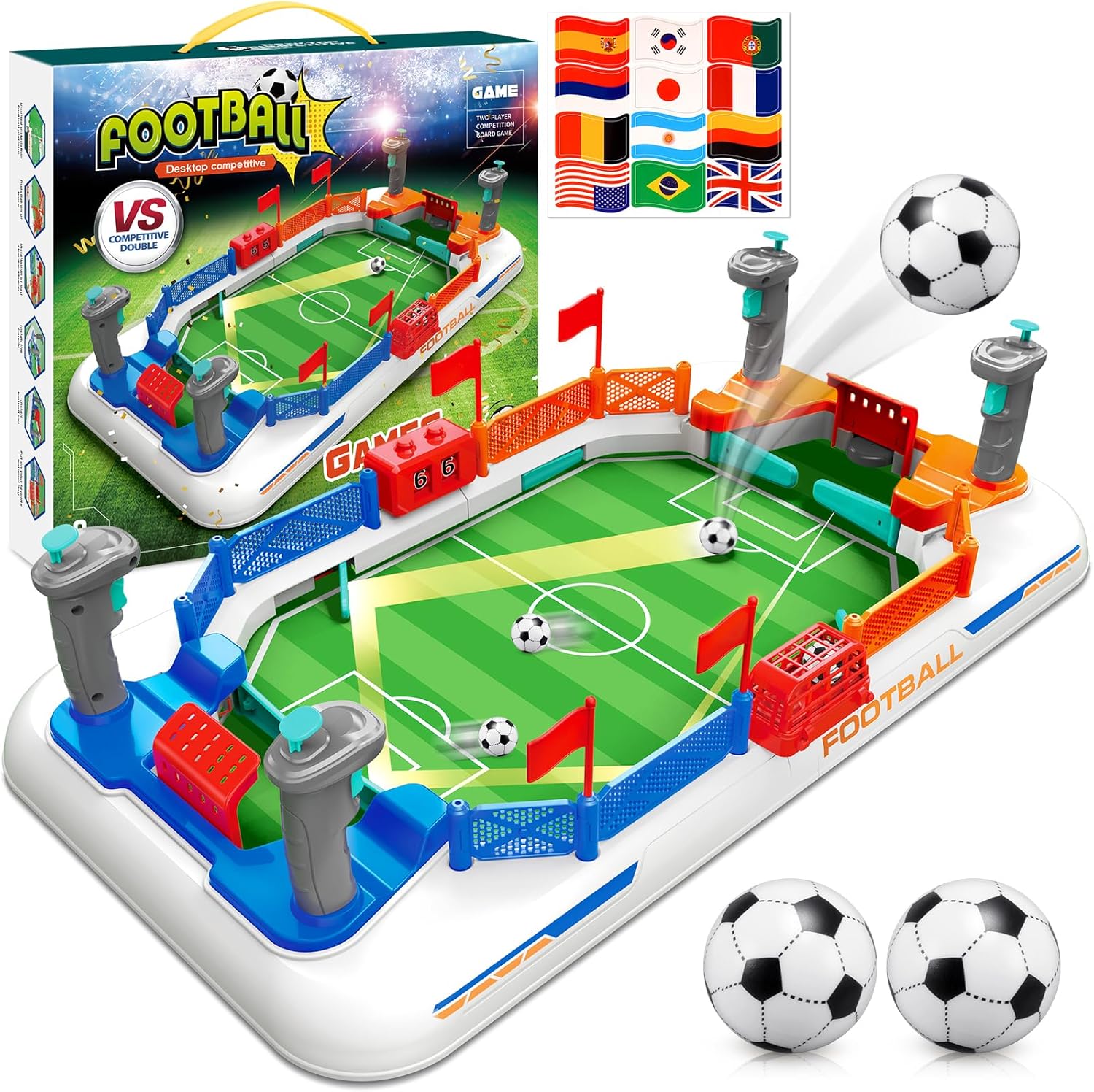Dromlag Calcio Balilla Bambini, Giochi Bambini 4-10 Anni Maschio Biliardino Da Casa Regalo Bambino 3-9 Anni Calcetto Giochi Da Tavolo per Bambini