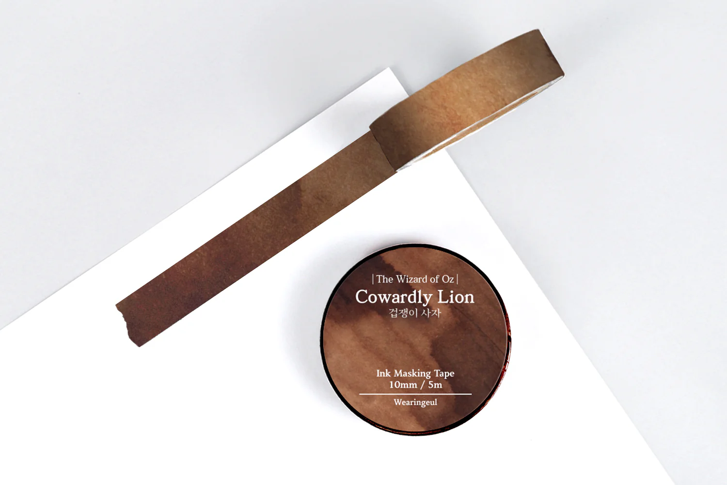 Wearingeul Ink Washi Tape - World Literature - Cowardly Lion