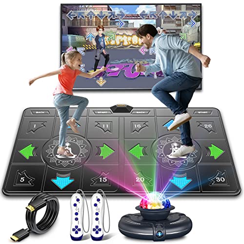 FWFX Tappetino da ballo per bambini e adulti, per esercizi e fitness, gioco per TV, tappetino da ballo wireless per doppio utente, tappetino da ballo musicale elettronico con fotocamera HD, per : Amazon.it: Giochi e giocattoli