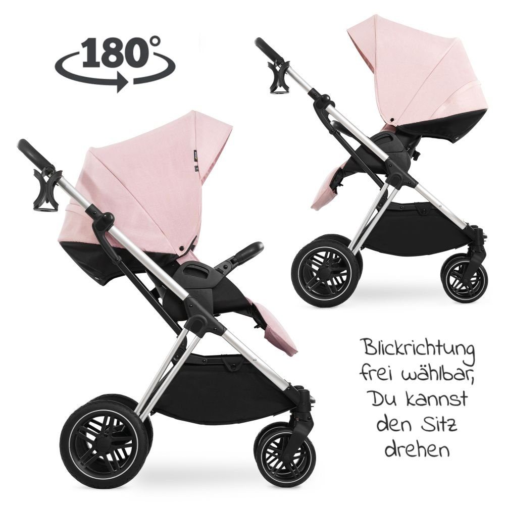Kombi-Kinderwagen Vision X Duoset Silver - Melange Rose