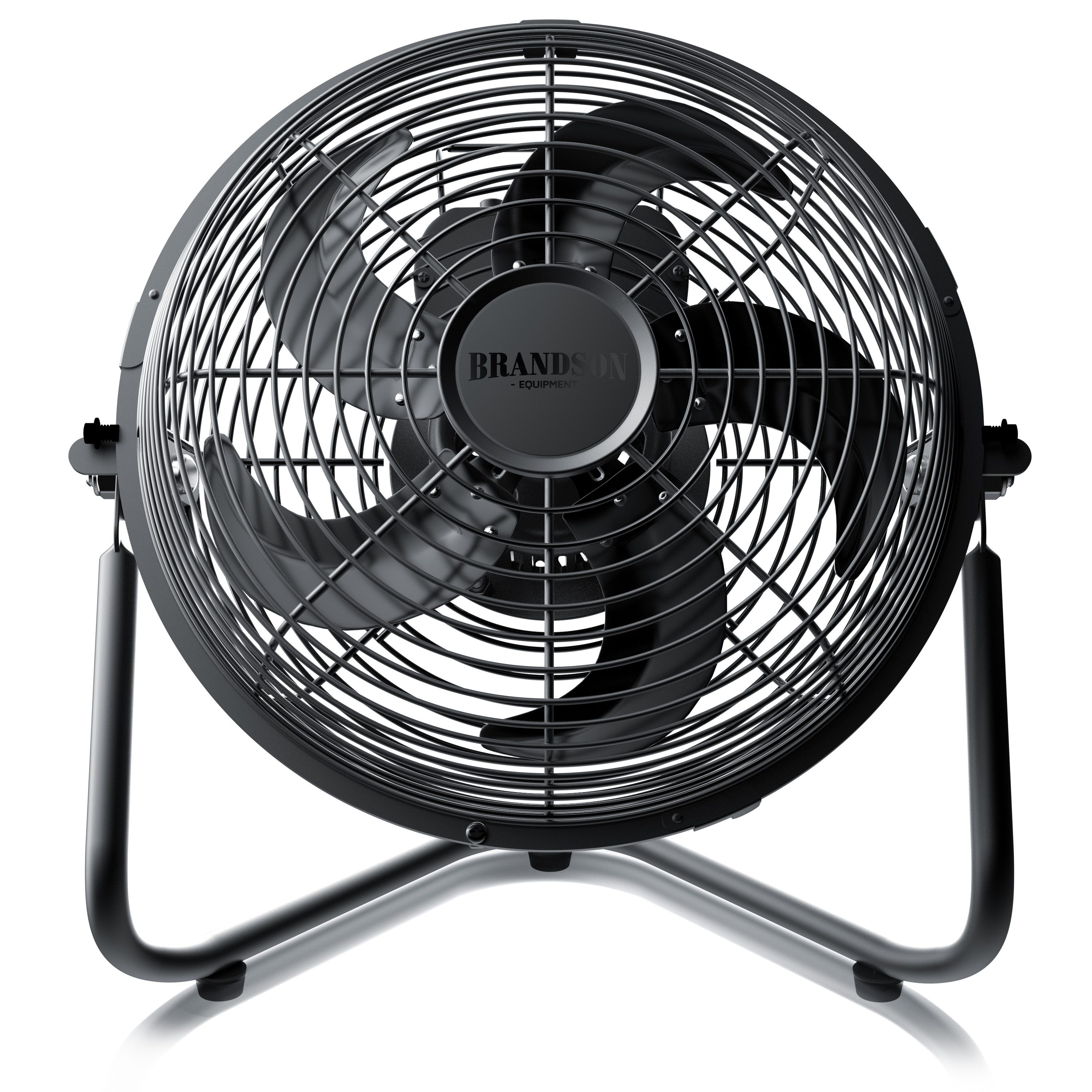 Windmaschine Bodenventilator im Retro Stil, hoher Luftdurchsatz, 55W, Schwarz