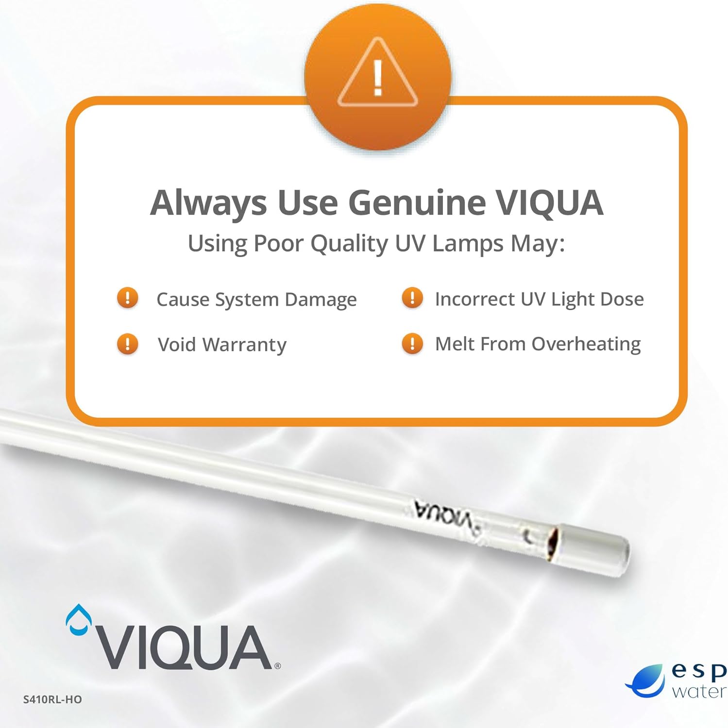 Viqua S410RL-HO Replacement UV Lamp VH410 System