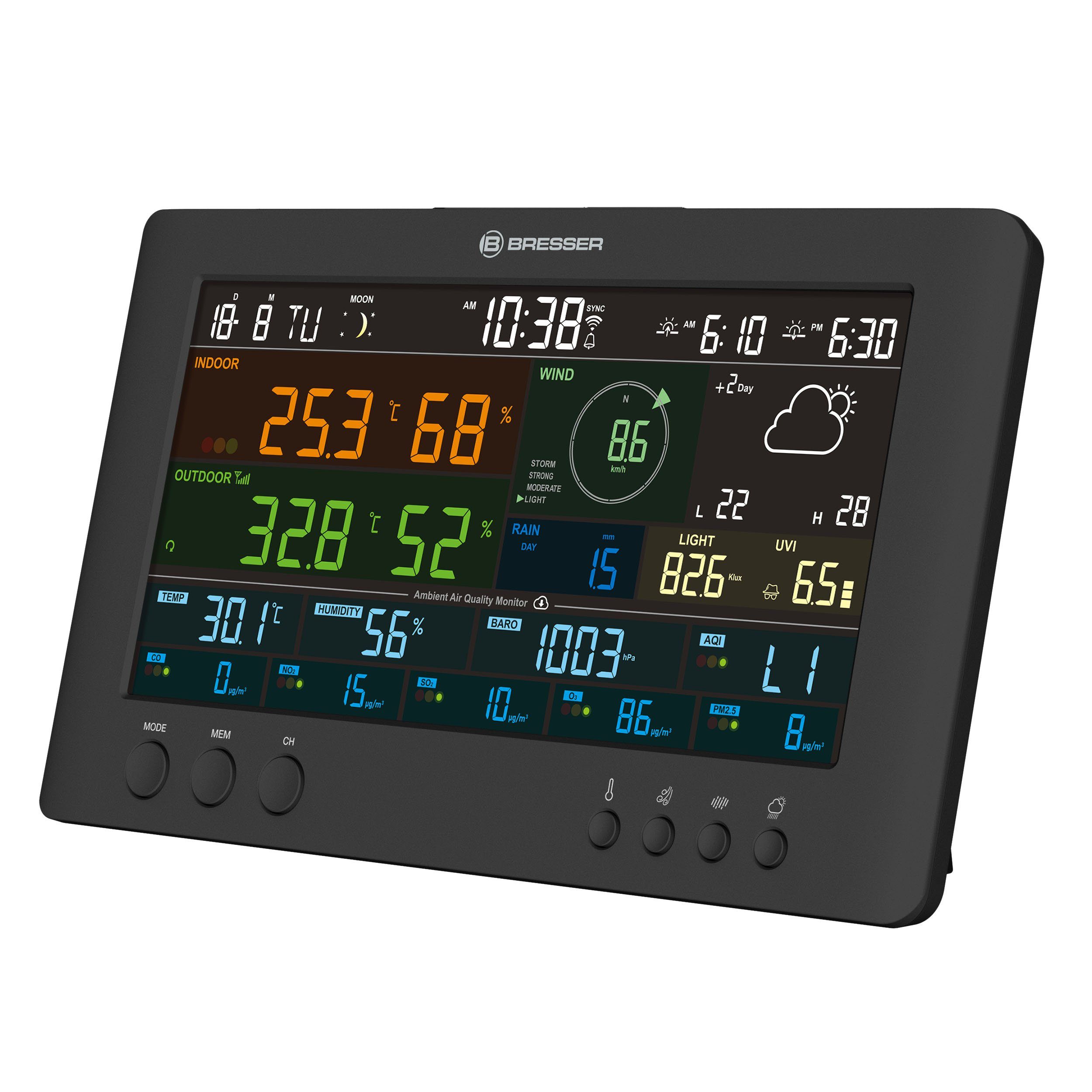 Wetterstation BRESSER 7-in-1-Wetterstation Air-Mon