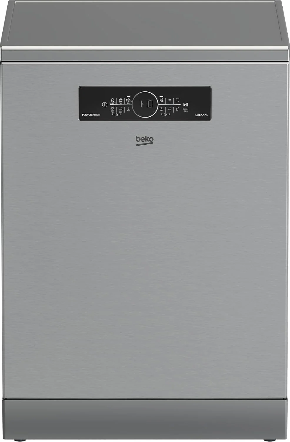 Beko BDFN36561XP Geschirrspüler 60 cm, für 15 Maßgedecke, freistehend und unterbaufähig, 5 Programme, 6 Zusatzfunktionen, 3 Spülebenen, PowerIntense