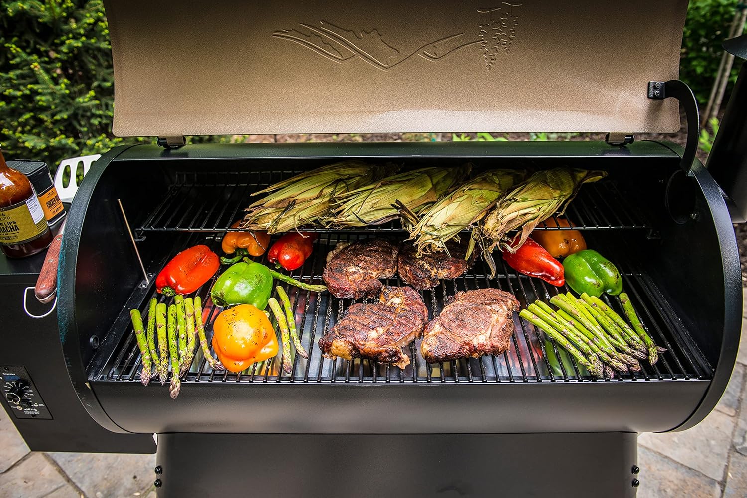 Traeger Grills Pro 34 Electric Wood Pellet Grill and Smoker  Bronze  884 Square Inches Cook Area  450 Degree Max Temperature  Meat Probe  6 in 1 BBQ Grill
