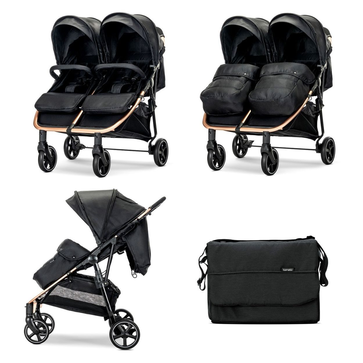 Zwillings-Kombikinderwagen Geschwisterkinderwagen Duo