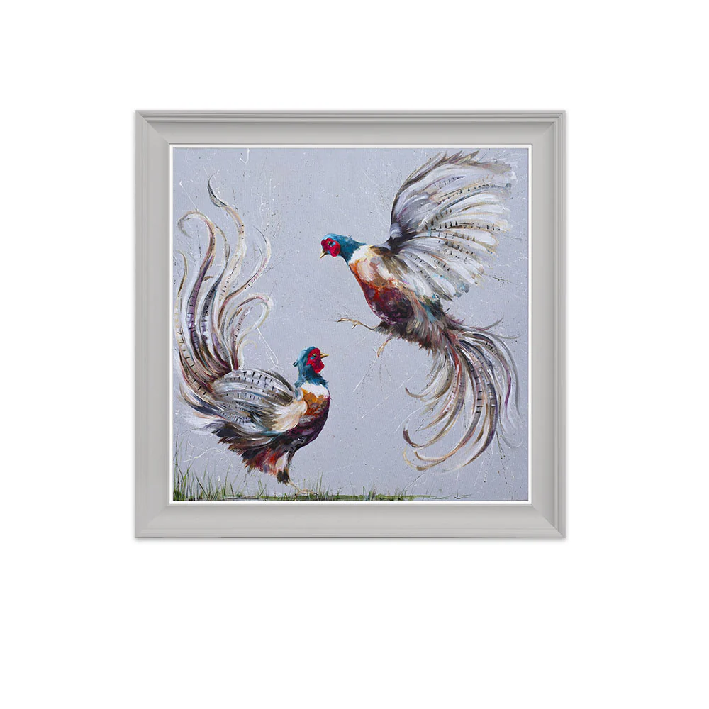 It Takes Two to Tango �C Framed Canvas Print by Nicola Jane Rowles