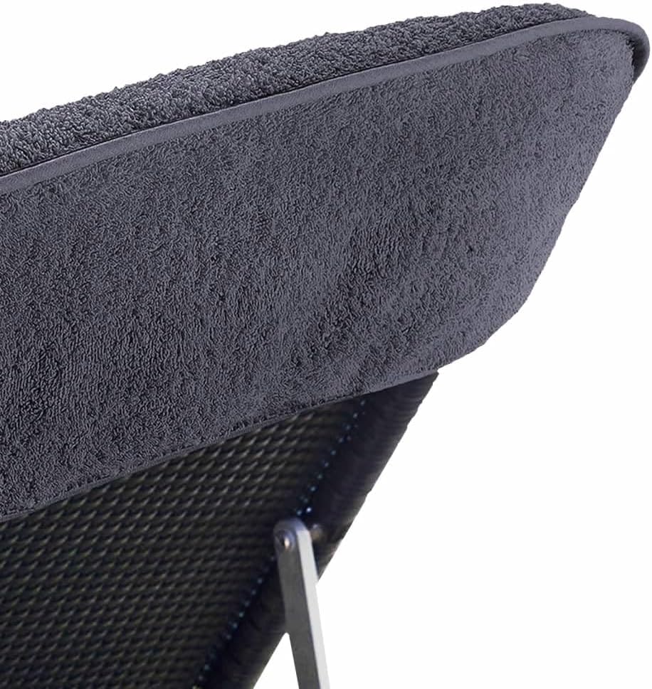 Furniture Select Strandtücher 4 Stück anthrazit 60x135 cm Stoff 400 GSM