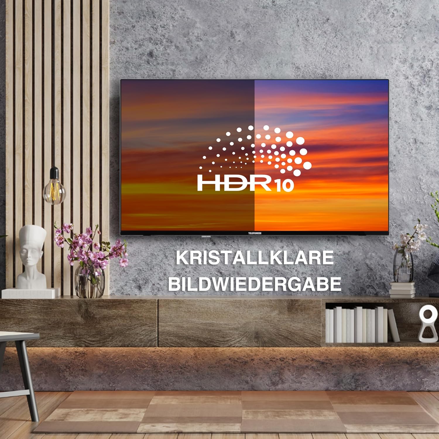 TELEFUNKEN QLED TV 32 Zoll Fernseher Full HD Android Smart TV (HDR, Triple-Tuner, Bluetooth) QF32AN750S