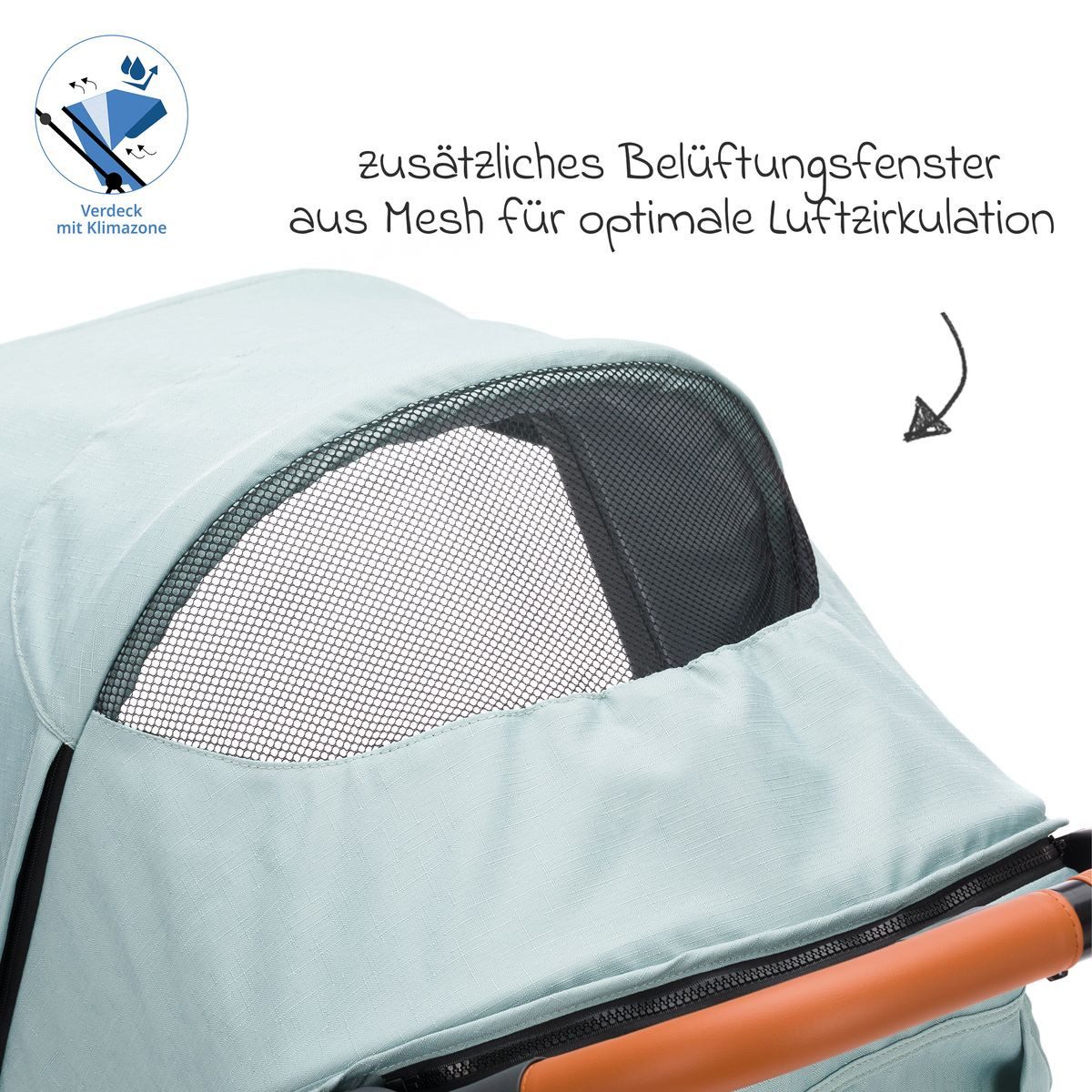 Kinder-Buggy Run - Salbei Melange