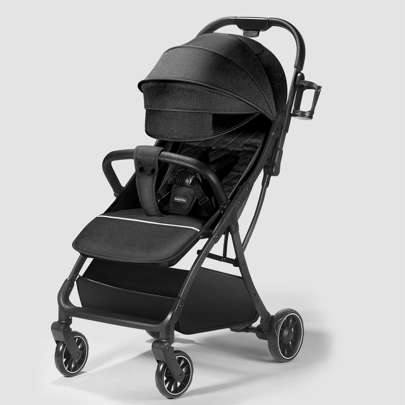 HARPPA Hugglo | Travel Stroller with Single Hand Fold for Toddlers