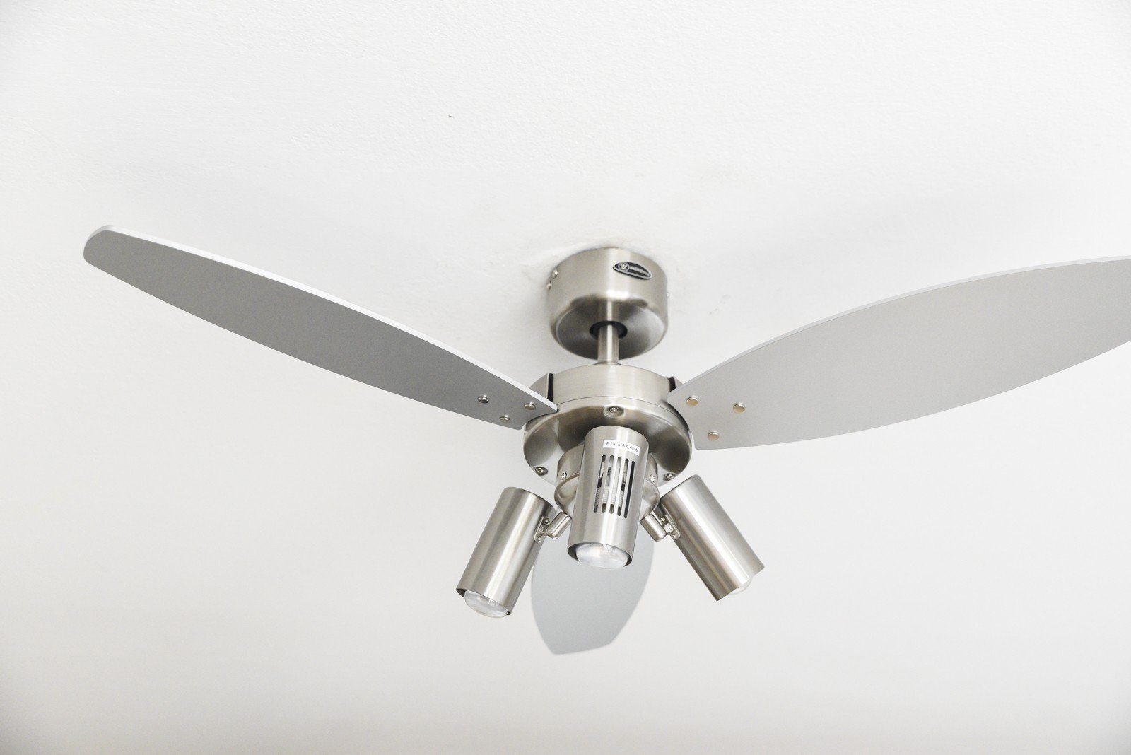 Deckenventilator Deckenventilator Jet Plus Nickel 105 cm mit Licht