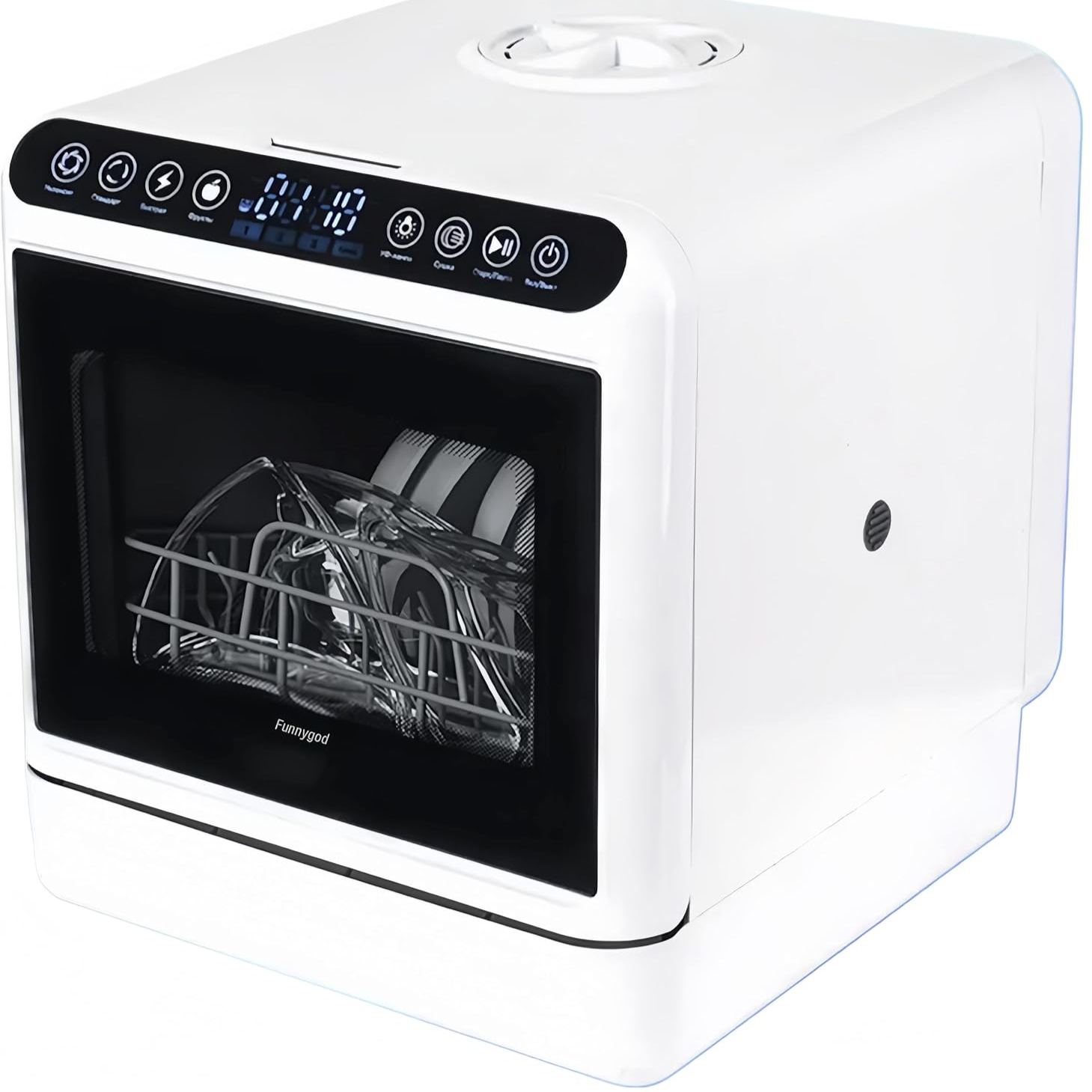 Tabletop Dishwasher Portable 4 Wash Modes Drying Sterilizing