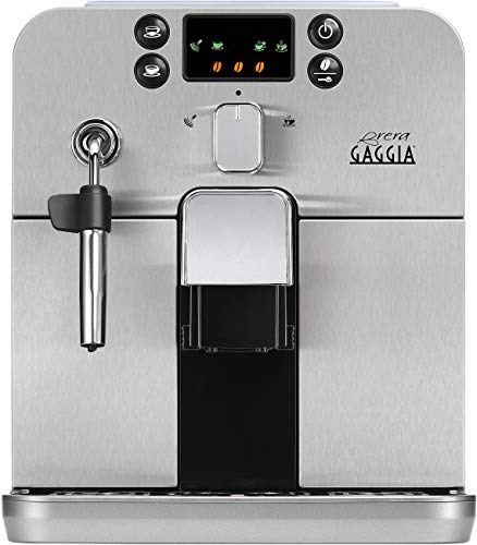 Gaggia RI9305/01 Brera   Macchina da Caffè Automatica per Espresso e Cappuccino, Caffè in Grani o Macinato, 1400W,100% Made in Italy, Argento (Browny Silver) : Amazon.it: Casa e cucina