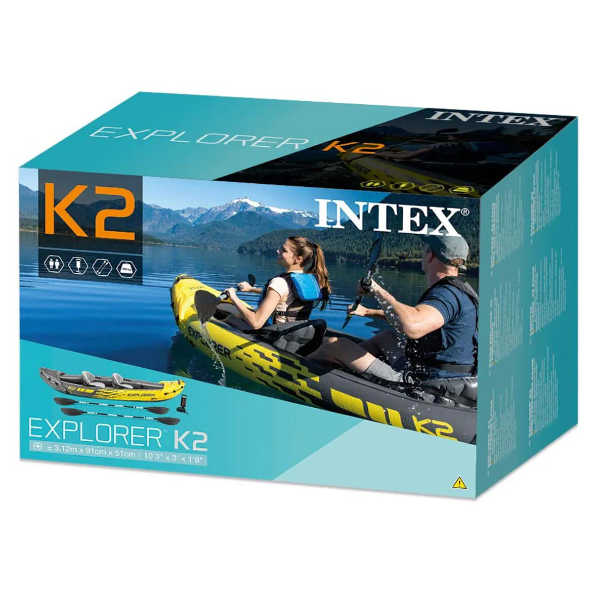 2025 Intex Explorer K2 Opblaasbare Kajak